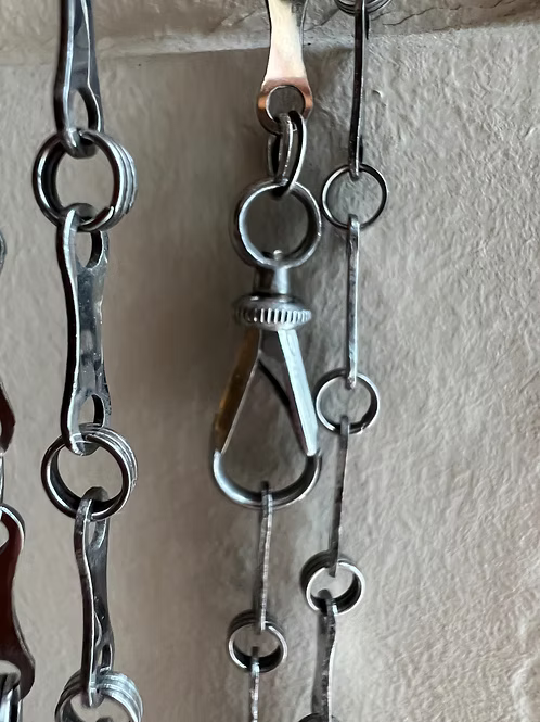 Georgian Cut Steel Guard Chain