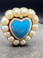 Pearl Enamel Heart