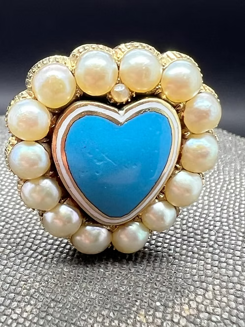 Pearl Enamel Heart
