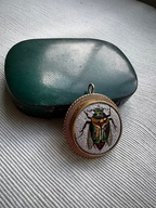 Micro Mosaic Scarab Pendant