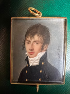 French Portrait Miniature Pendant 1802