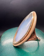 Opaline Navette Georgian Ring