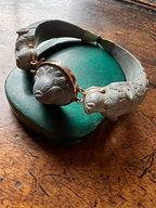 Grey Lava Carved Bracelet c.1820