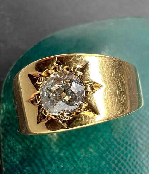 Old Cut Diamond Star Set Gypsy