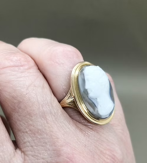 Neoclassical Cameo Ring