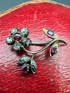 Ruby and Diamond Lacepin c.1820