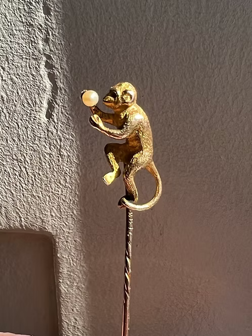 15ct Monkey Stickpin