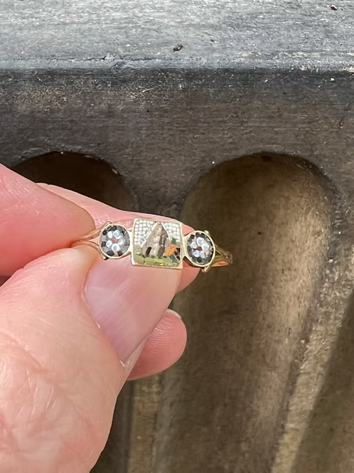 Micro mosaic ring of Pyramid of Cestius