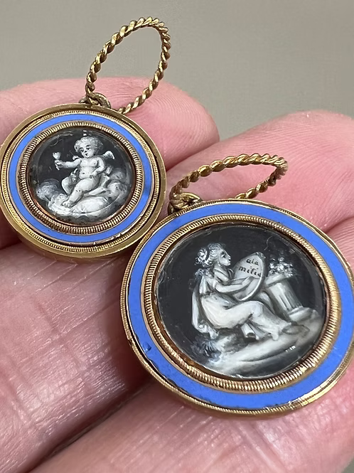 Grisaille Pendants