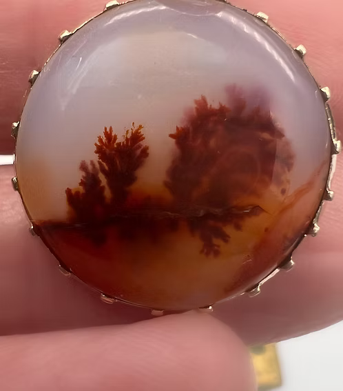 Georgian Moss Agate Pendant