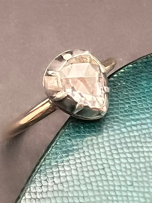 Heart-shaped Rose Diamond Ring