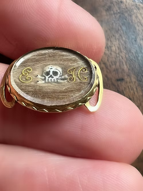 Stuart Crystal Skull slide c.1700