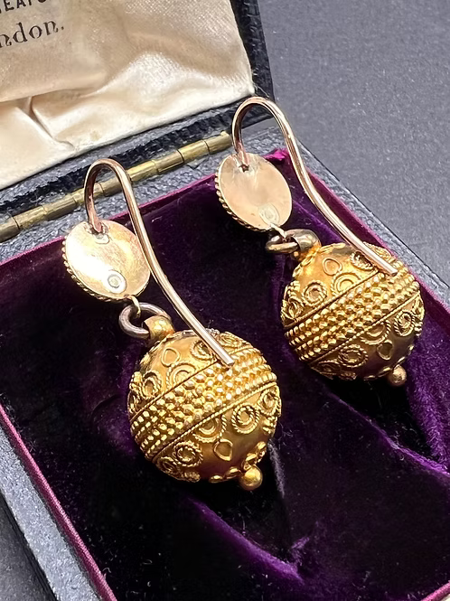 Etruscan Revival earrings