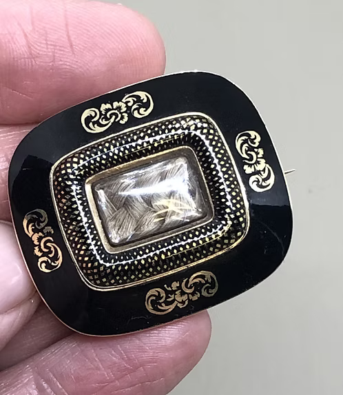 Pristine Mourning Brooch 1817