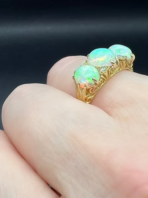 Victorian Opal 3 Stone