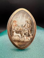 Father and Child Sepia 1780