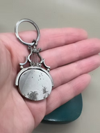 Steel Lyre Fob