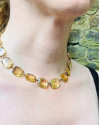 Citrine Georgian Rivière