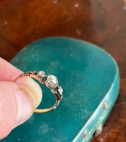 Georgian Rococo Diamond Ring