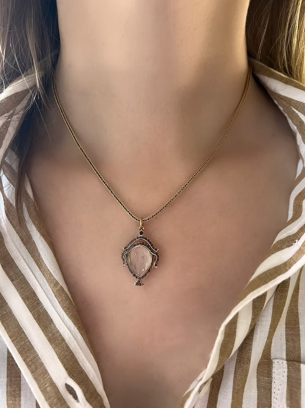 Georgian Urn Locket Pendant