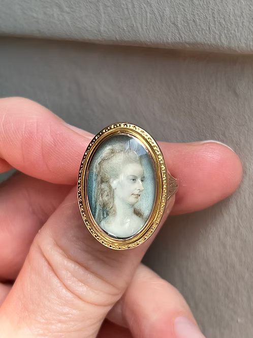 Scottish Portrait Miniature Ring