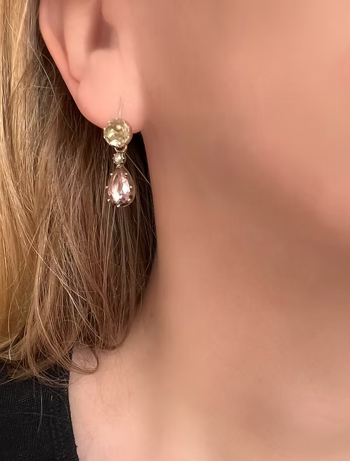 Georgian Topaz Earrings