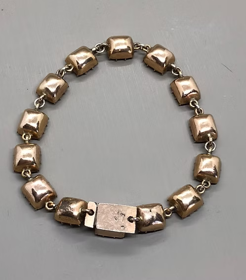 Rose Pink Georgian Paste Bracelet