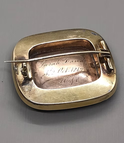 Pristine Mourning Brooch 1817