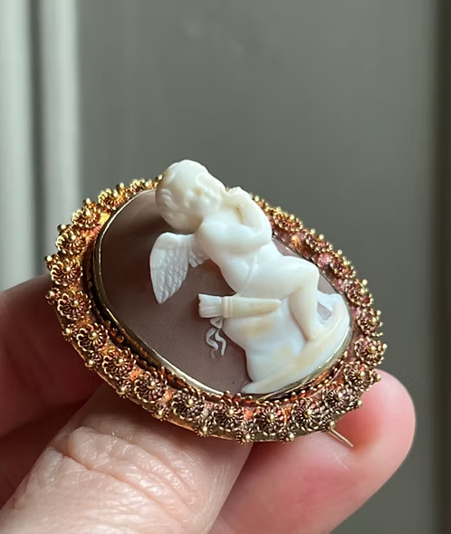 Seated Cupid Cameo