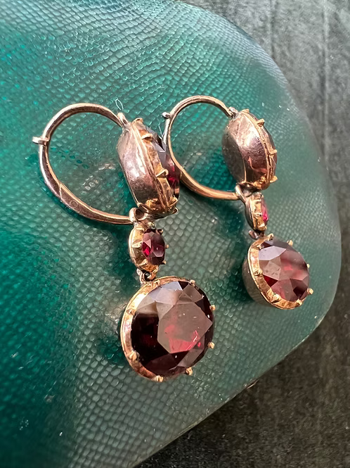 Georgian Garnet Earrings