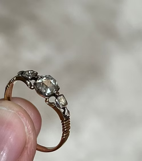 Georgian Rococo Diamond Ring
