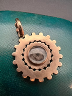 Georgian Ruby and Pearl Sentimental Pendant