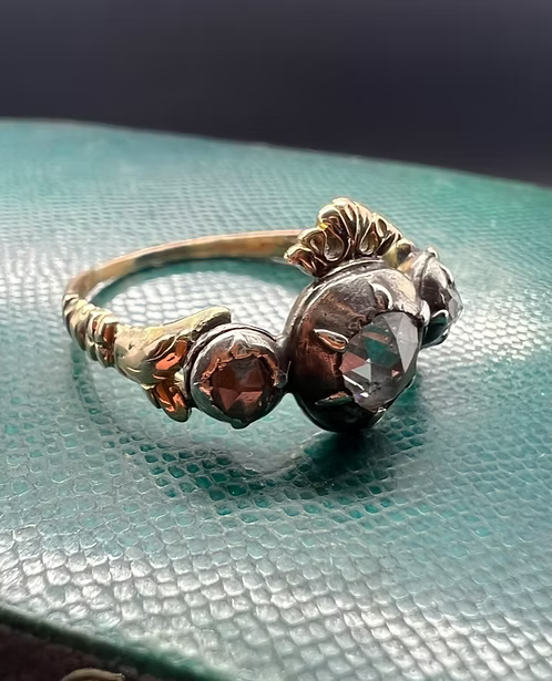Crowned Heart Betrothal Ring 1760