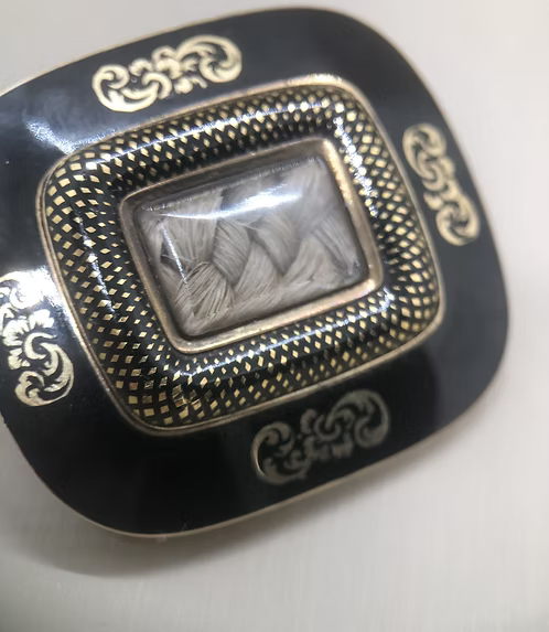 Pristine Mourning Brooch 1817