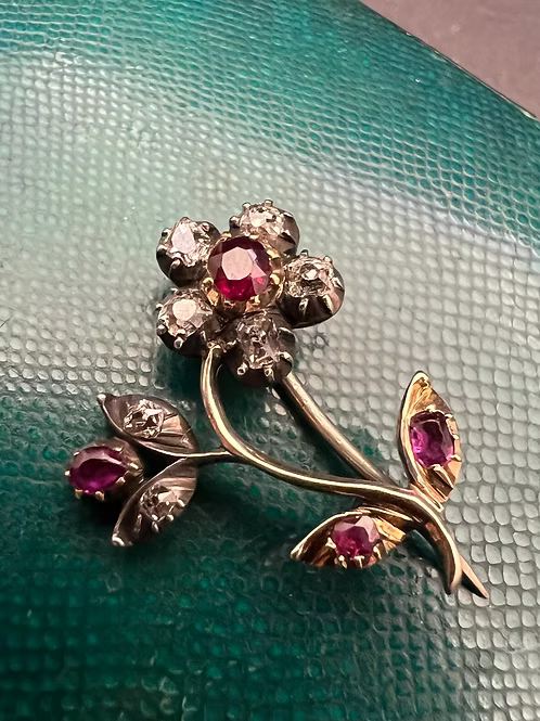 Ruby and Diamond Lacepin c.1820