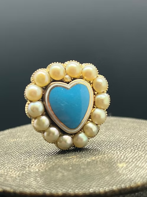 Pearl Enamel Heart