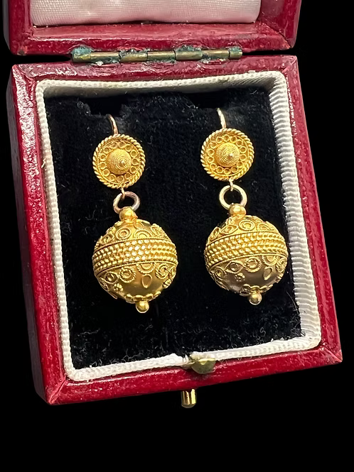Etruscan Revival earrings