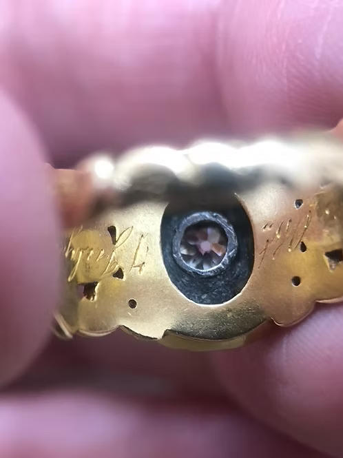 Diamond Mourning Ring 1844