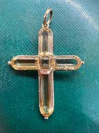 Georgian Topaz Cross Pendant c.1820