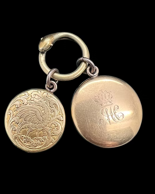 Stopford Family Lockets on a Serpent Split Ring