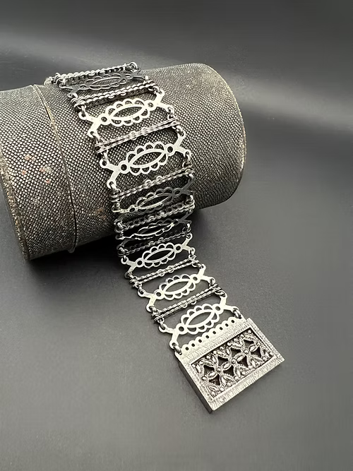 Steel Filigree Bracelet