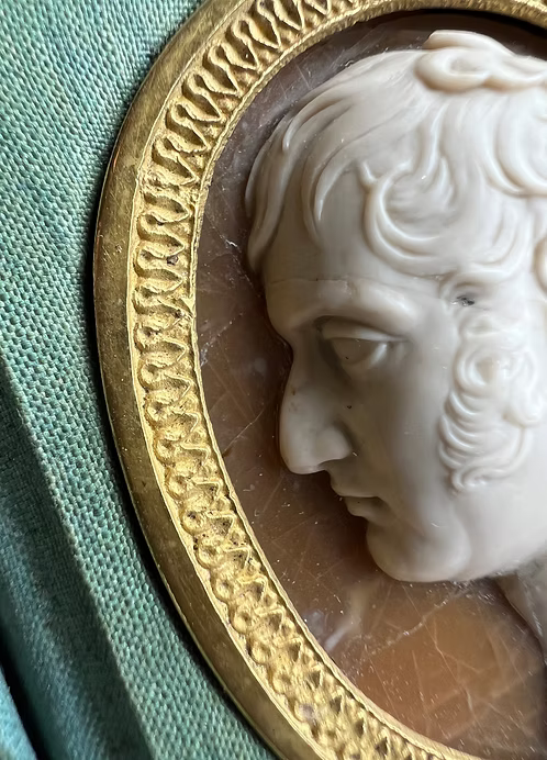 Grand Tour Hardstone Portrait c.1810.