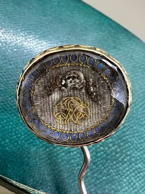 Memento Mori Stuart Crystal Pin c.1690