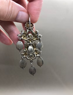 Foiled Garnet Chandelier