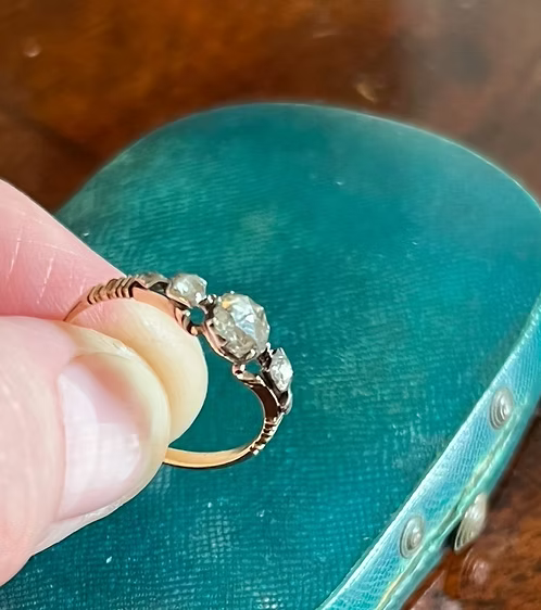 Georgian Rococo Diamond Ring