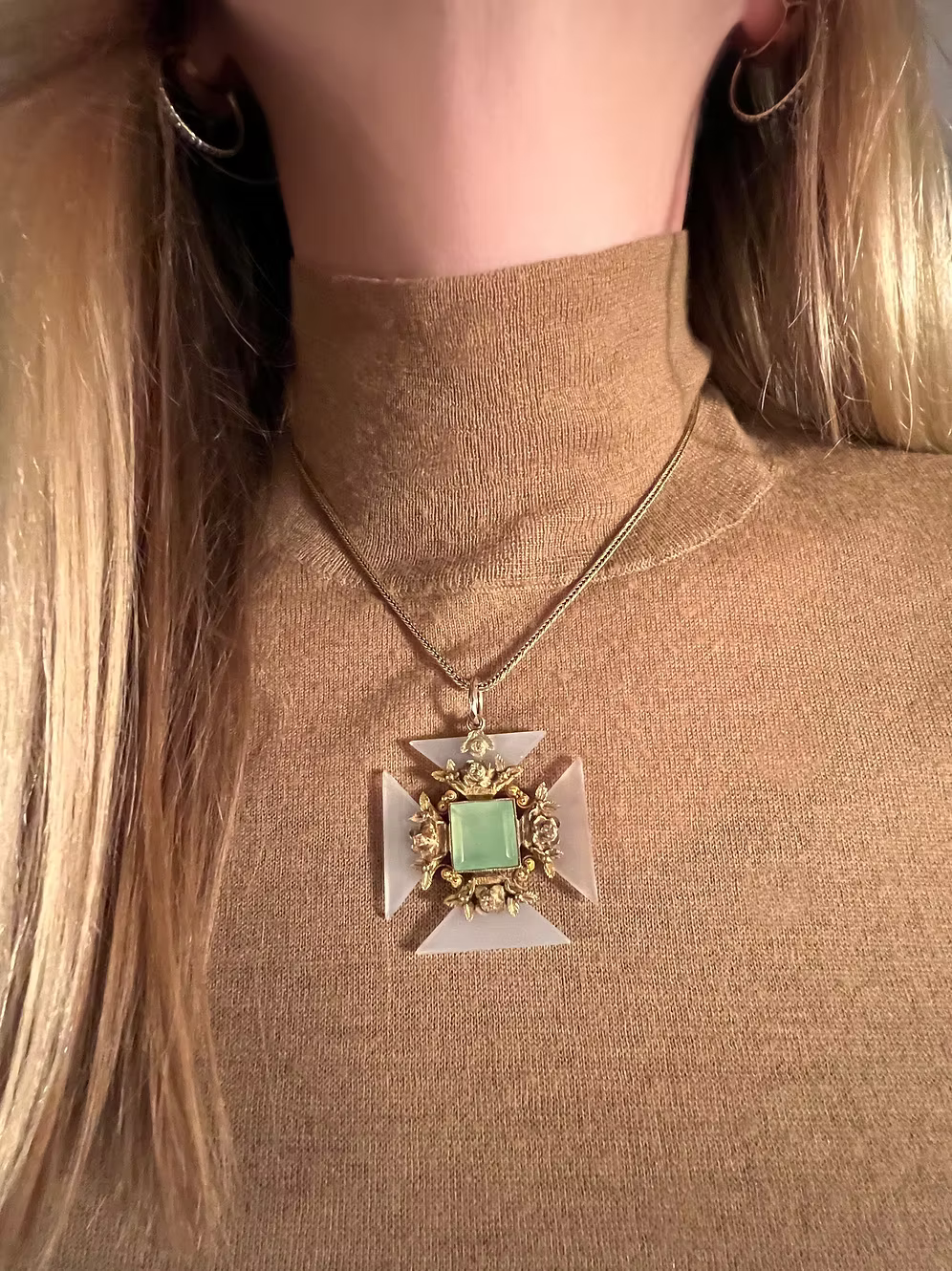 Regency Chalcedony Maltese Cross