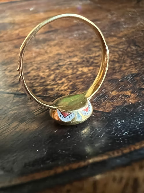 Stuart Crystal Enamelled Ring