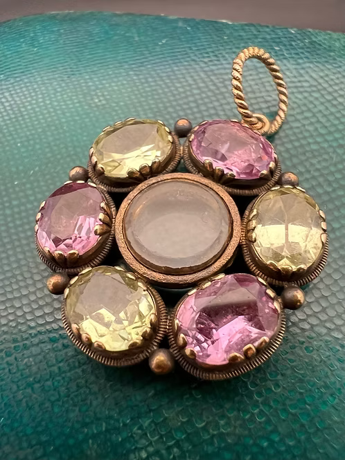 Topaz and Chrysoberyl locket