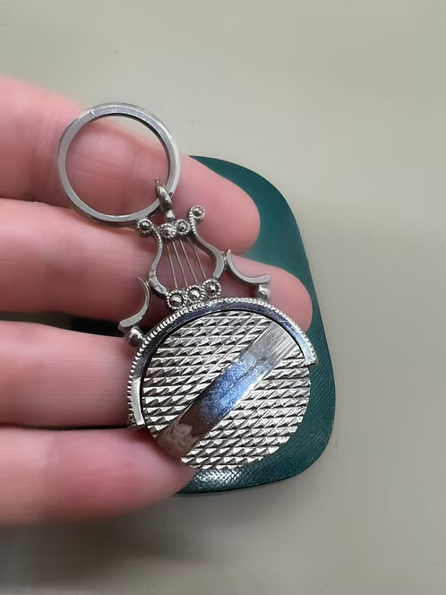 Steel Lyre Fob
