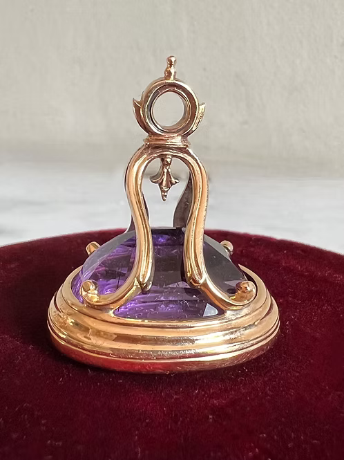Amethyst Owl Fob Seal